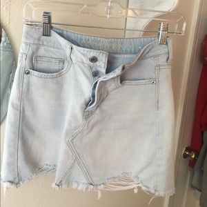 Jean skirt light blue